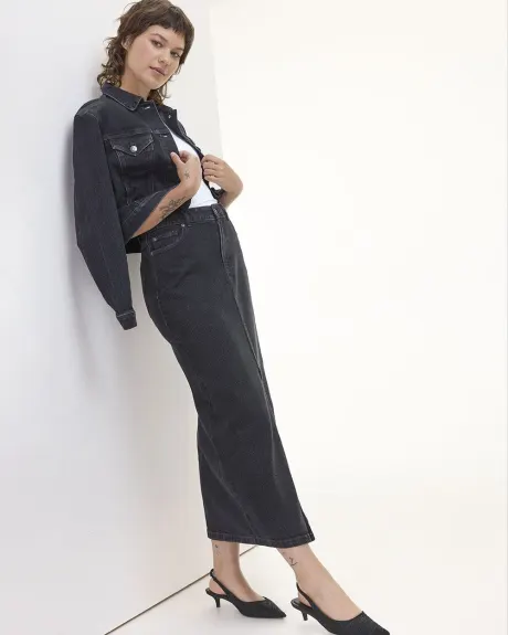 Jupe maxi en denim