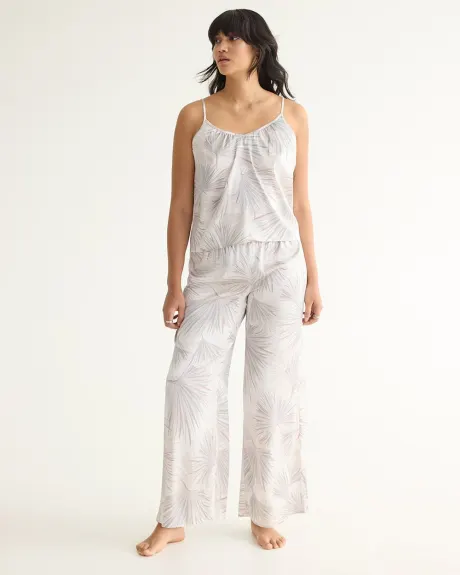 Wide-Leg Satin Pyjama Pant, R Line