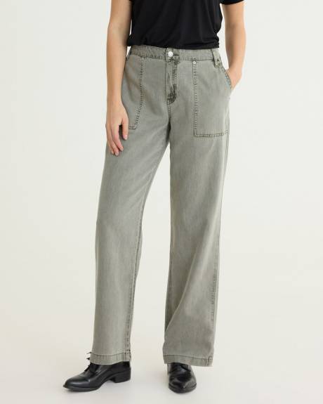 Straight-Leg Mid-Rise Utility Pant - Tall