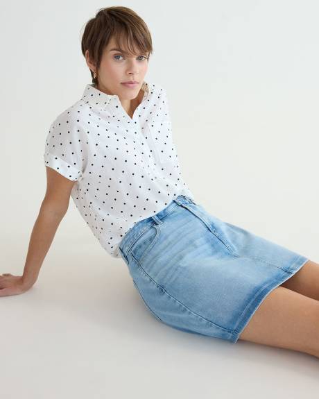 Denim Skort