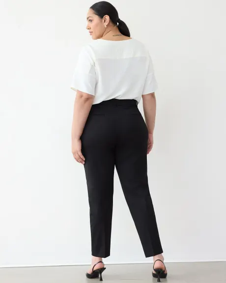 Pantalon à taille haute et jambe étroite - Le Stretch Classique - Coupe Courbes