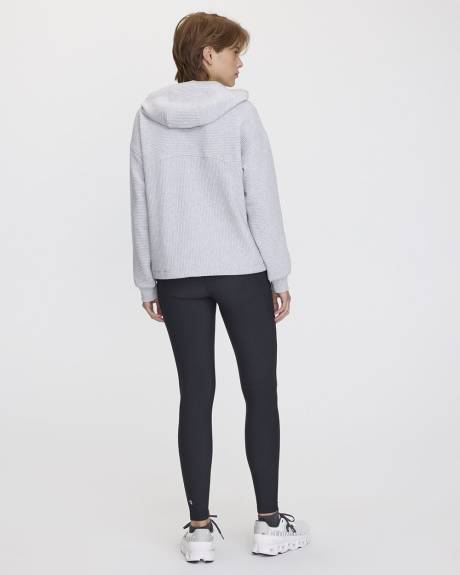 Hooded Pullover with Adjustable Hem - Hyba