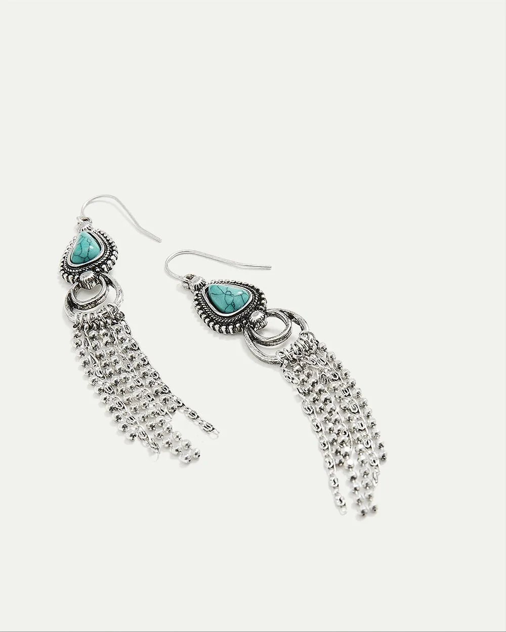 Earrings with Fringe Pendants