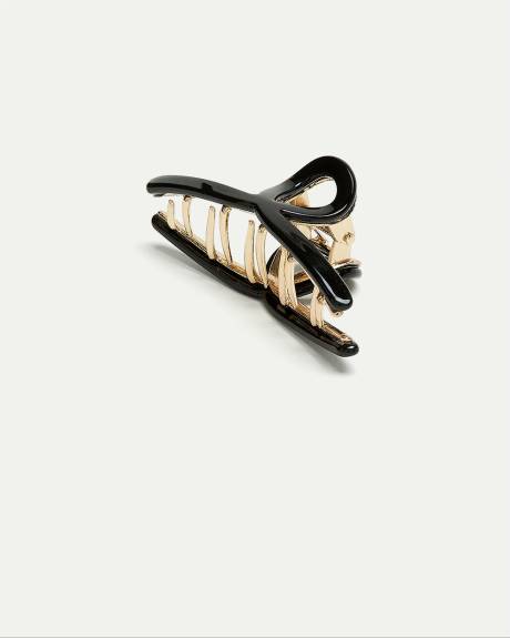 Small Lacquered Metal Claw Clip