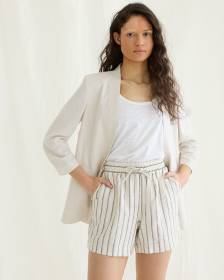 Linen Shorts with Drawstring