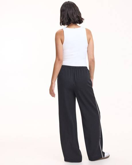 Wide-Leg Pull-On High-Rise Pant - Petite