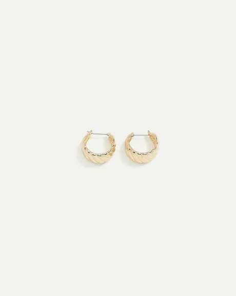 Ridged Chunky Hoops