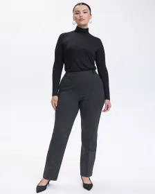 Pantalon à taille haute et jambe droite - Le Stretch Moderne (MD)