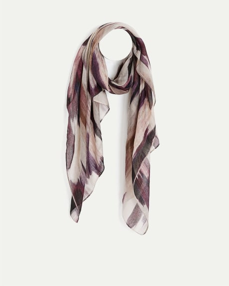 Scarf with Abstract Pattern