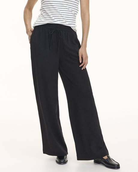 Wide-Leg Linen-Blend Pant - Tall