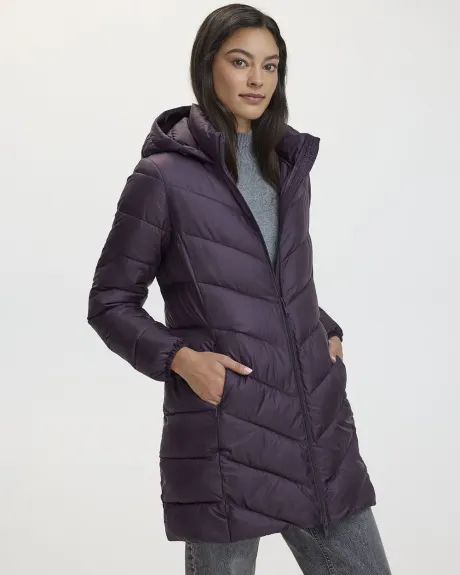 Manteau long compressible