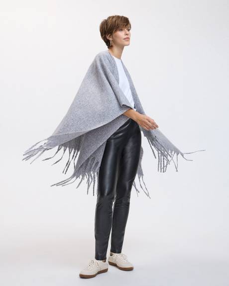 Poncho with Fringes