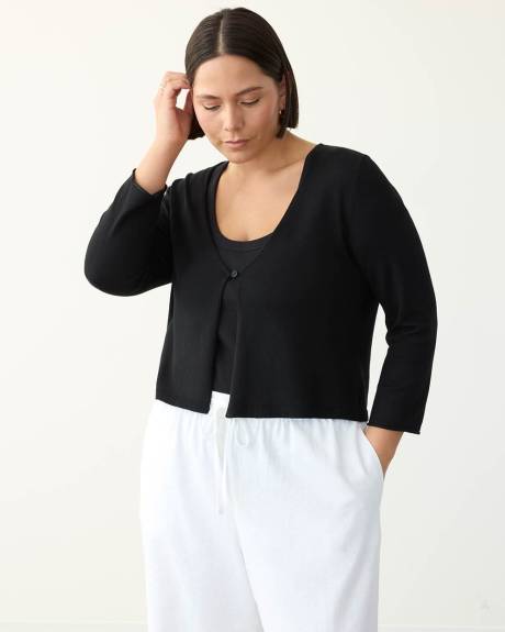 Long-Sleeve V-Neck Bolero