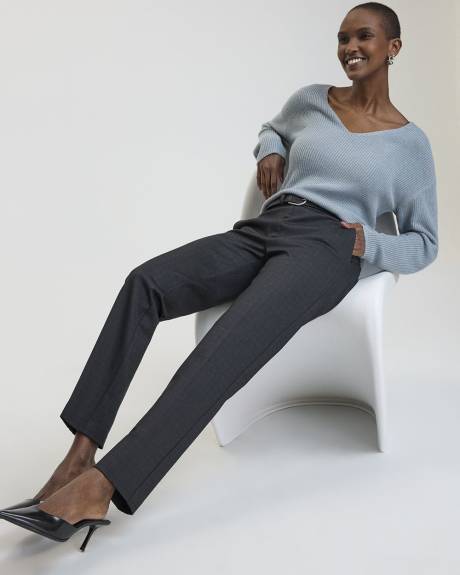 Straight-Leg High-Rise Pants - The Modern Stretch (R)