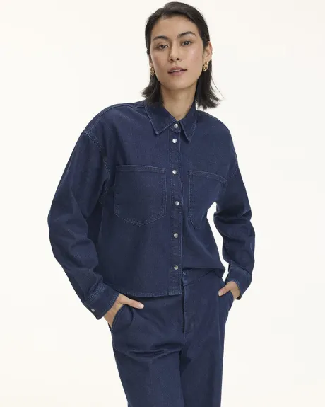 Short Denim Overshirt