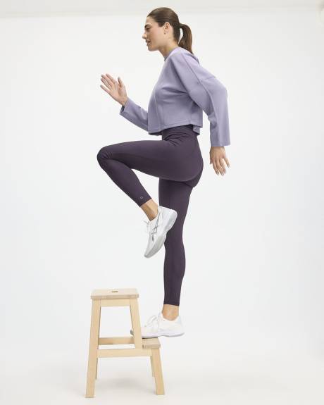 High-Rise Pulse Legging with Ribbed Inserts - Hyba