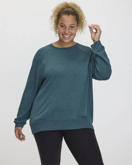 Long-Sleeve French Terry Sweatshirt - Hyba