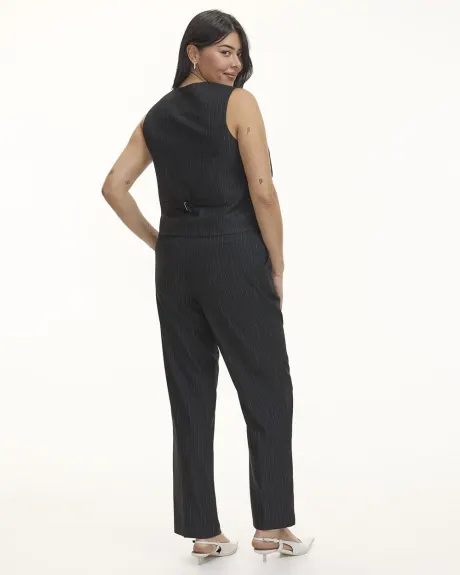 Straight-Leg High-Rise Pinstripe Pant - Tall