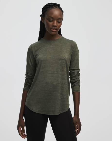 Long-Sleeve Crew-Neck Tee - Dry Lux Hyba Essentials