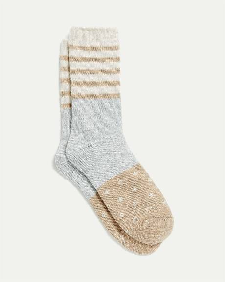 Winter Socks with Stripes