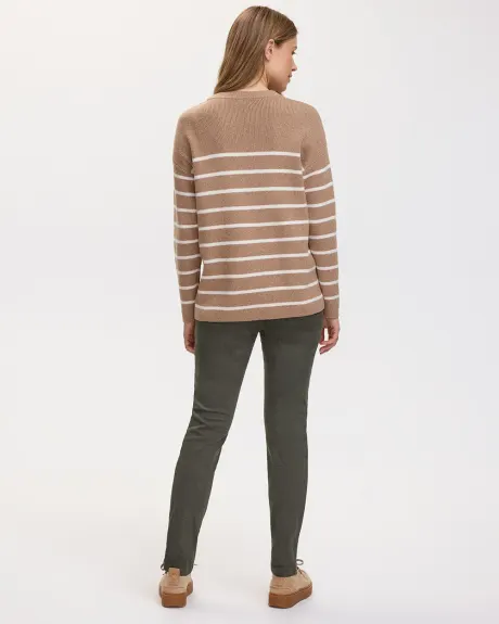 Long-Sleeve Crew-Neck Sweater