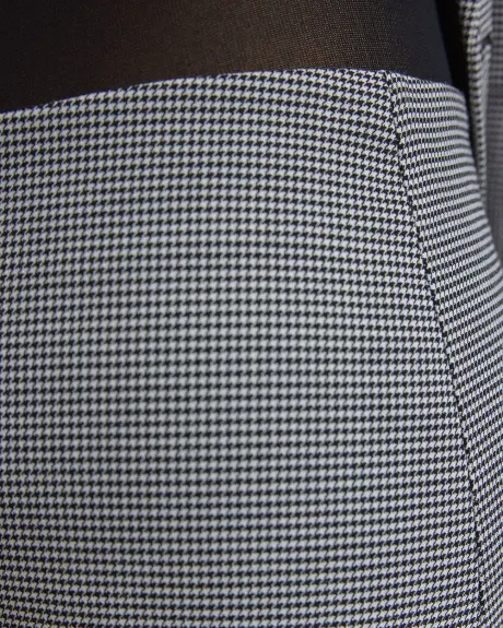 Houndstooth A-Line Mini Skirt