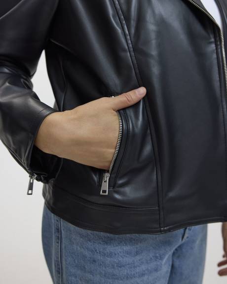 Faux Leather Jacket