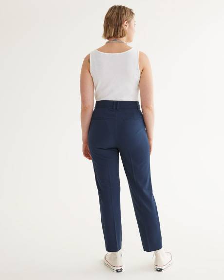 Pantalon cheville à taille très haute et jambe droite - Petite