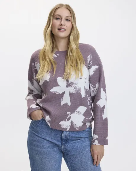 Loose Long-Sleeve Crew-Neck Sweater