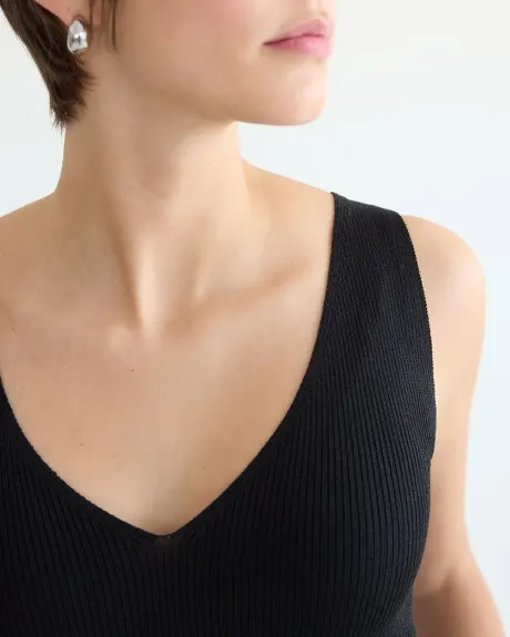 V-Neck Ribbed Tank