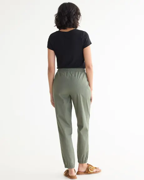 Pantalon jogger à taille haute avec poches utilitaires