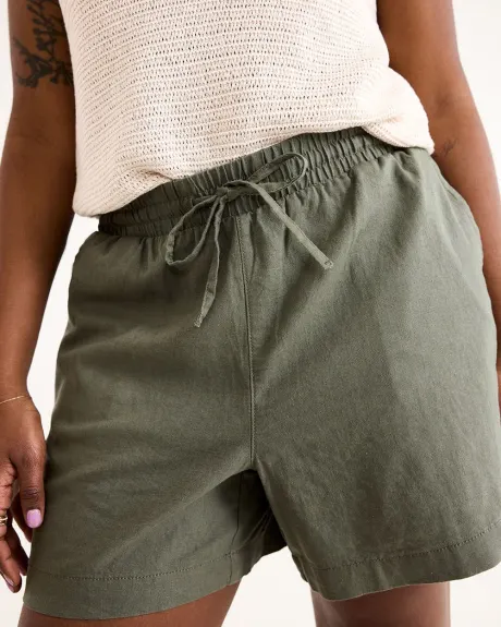 Linen Shorts with Drawstring