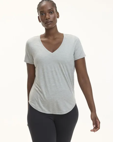 Short-Sleeve V-Neck Tee - Dry Lux Hyba Essentials