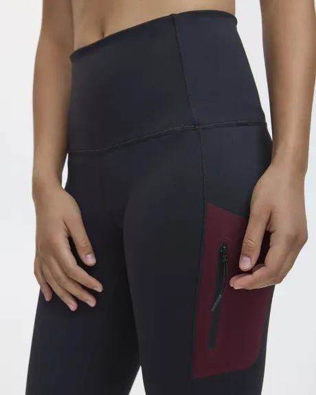 High-Rise Running Legging with Sealed Pocket - Hyba