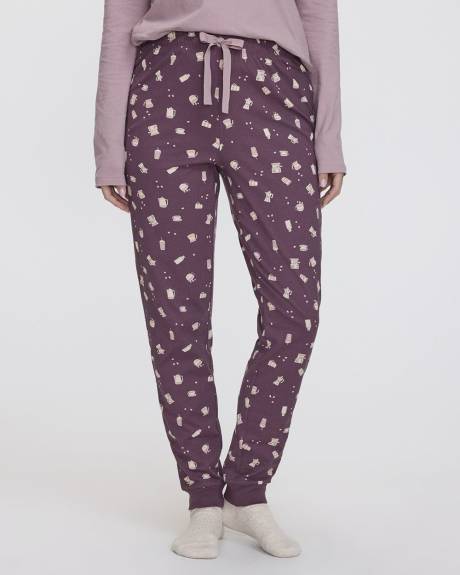 Long-Sleeve Top and Jogger Cotton Pyjama Set