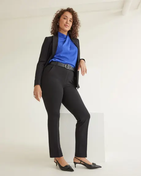 Pantalon taille haute et jambe droite - Le Stretch Moderne (MD) - Long