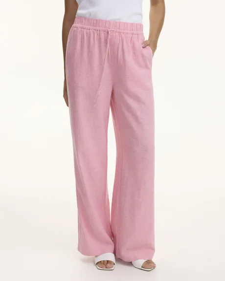 Wide-Leg High-Rise Linen Pant - Tall