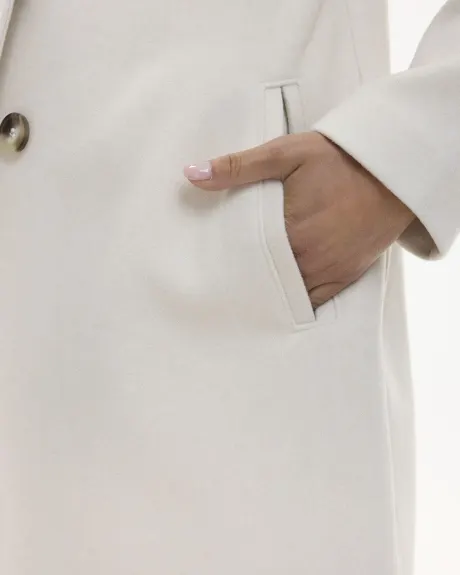 Long Coat with Two-Button Closure