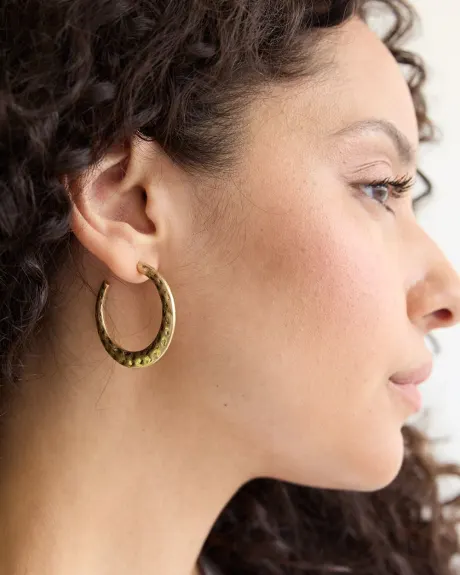 Hammered Hoops