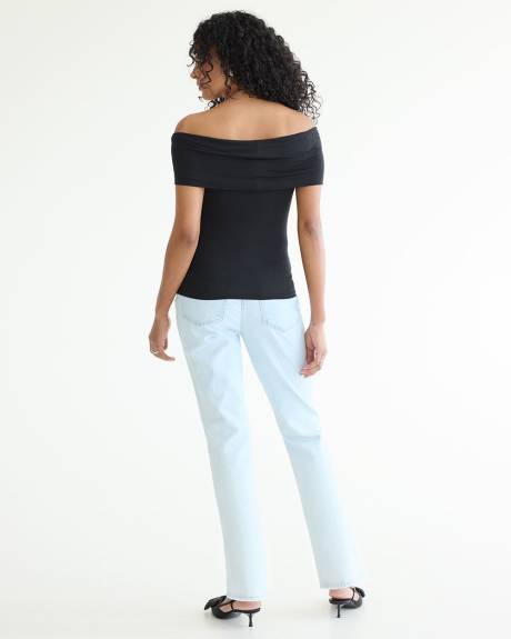 Short-Sleeve Off-the-Shoulder Top