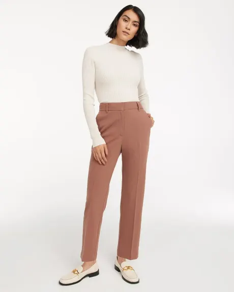 Super High-Rise Straight-Leg Ankle Pant - Petite