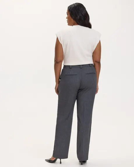 Pantalon à jambe droite et taille haute - L'Intemporelle - Coupe Courbes