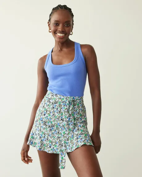 Ruffled Skort with Sash