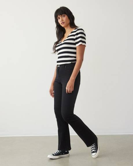 Boot-Leg Mid-Rise Jean - Petite