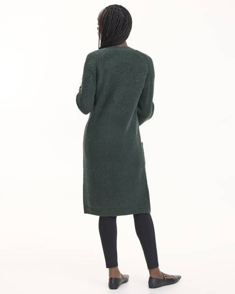 Long-Sleeve PlushSoft Open Cardigan with Pockets