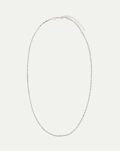 Long Double-Chain Necklace