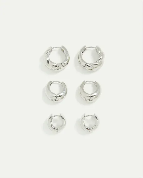 Chunky Hoops - 3 Pairs