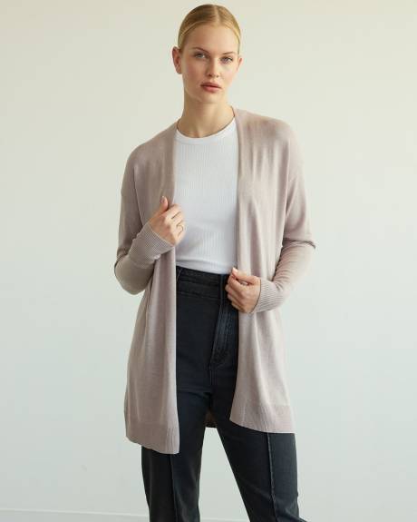 Long Open Cardigan, R Essentials