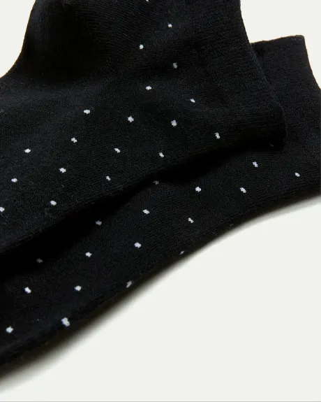 Dotted Cotton Anklet Socks