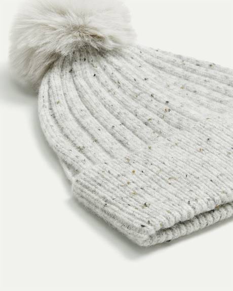 Neps Ribbed Beanie with Pompom